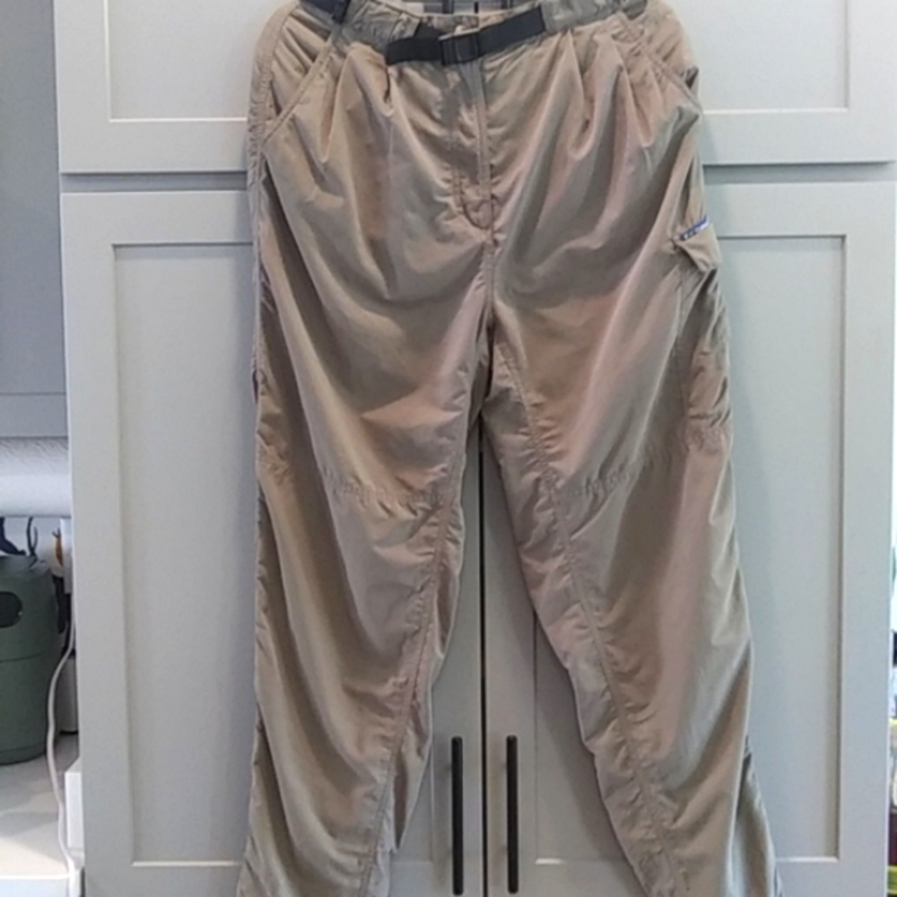 ExOfficio | Olive Khaki Pants with Inner Mesh Brief and Attached Belt | 10/12